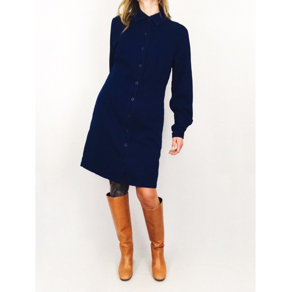Vintage Lands’ End Denim Dress | Size 8